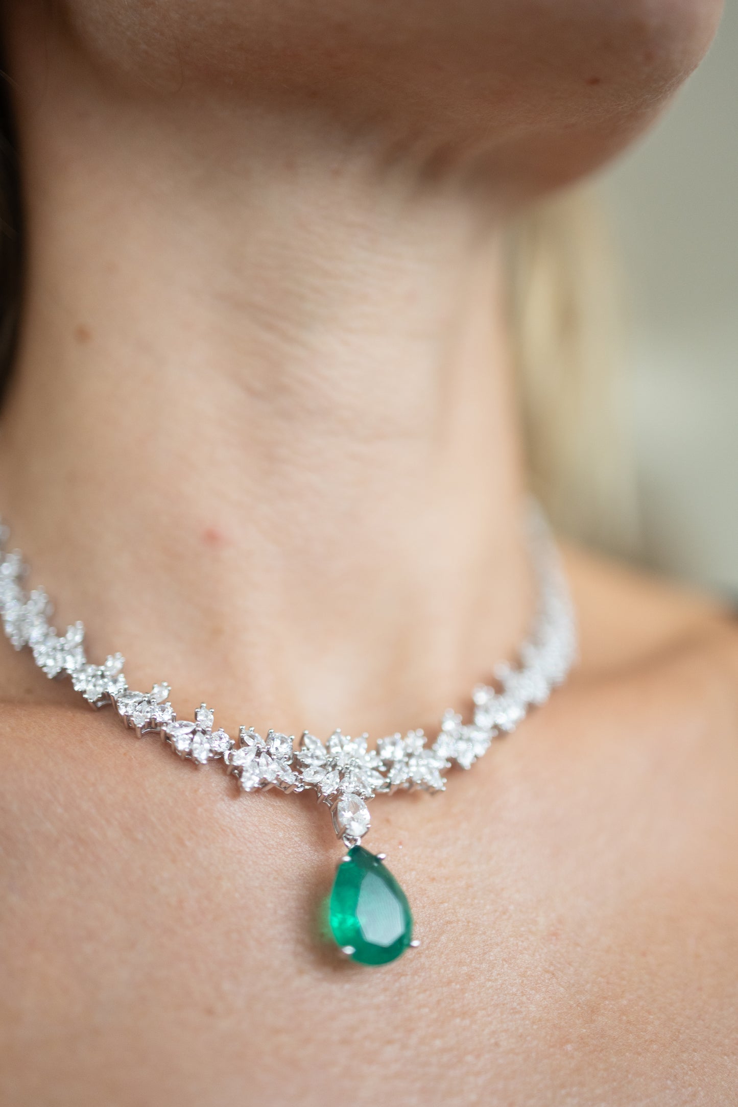 Collana Goccia Verde