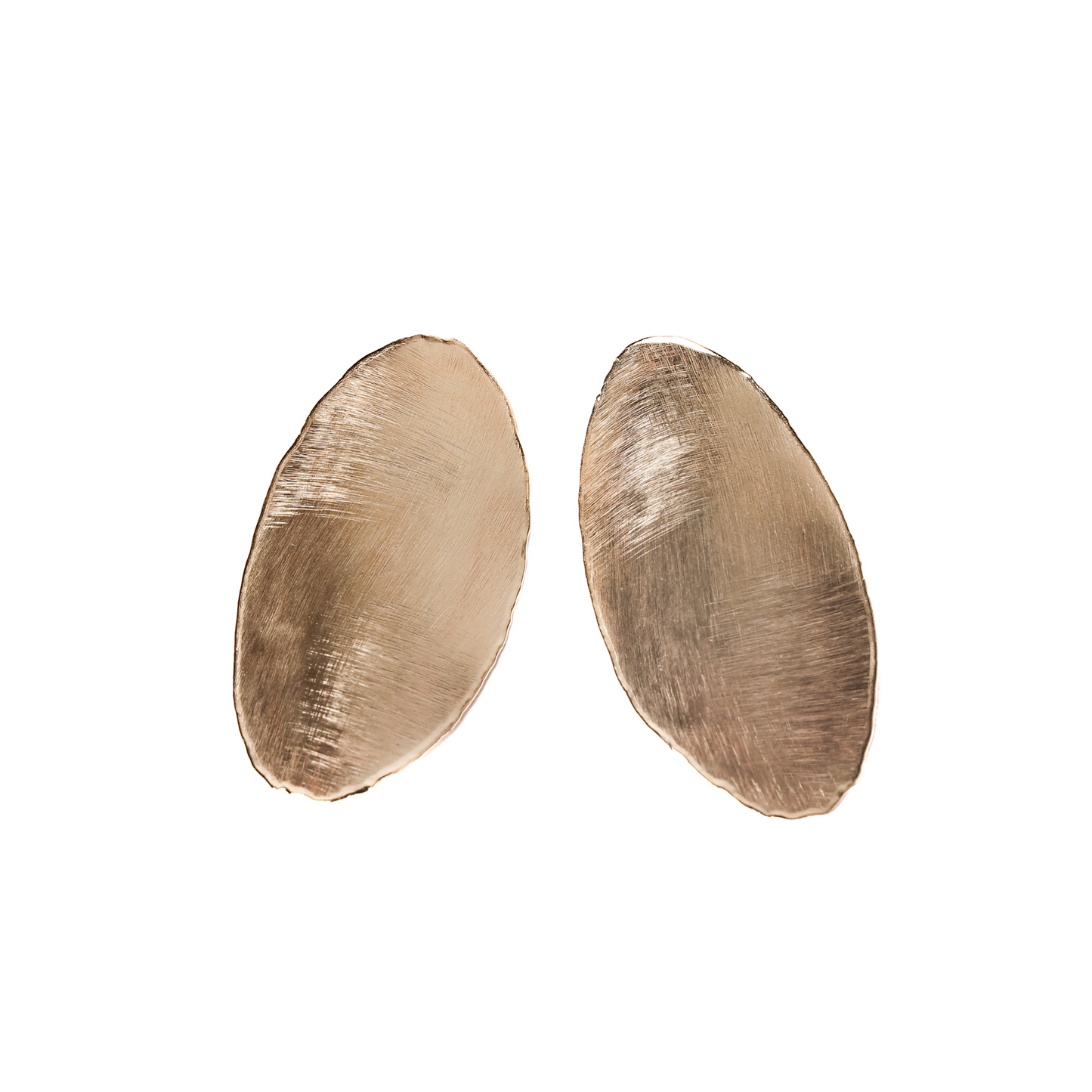 Orecchini scudo satinati