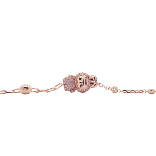 Bracciale Labubu (variante rosa/nero)