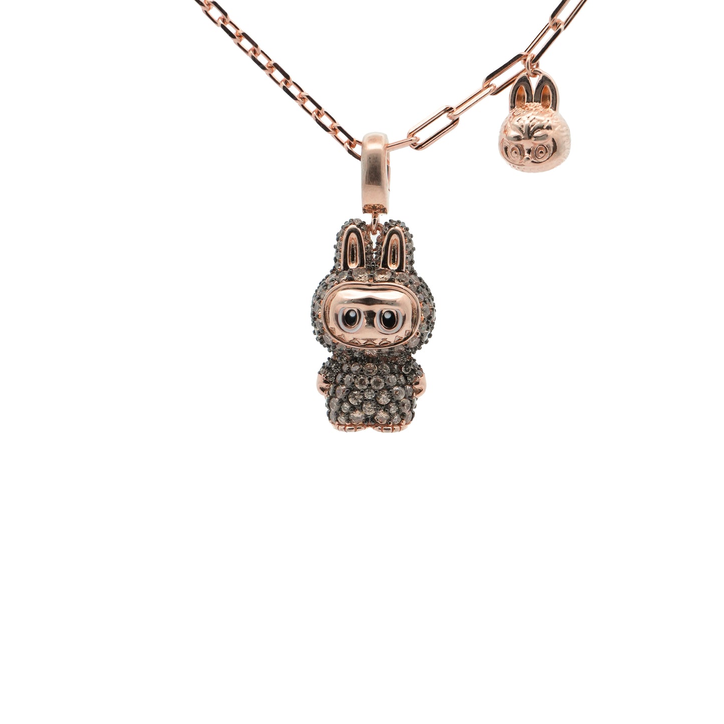 Collana Labubu (variante rosa / nero)