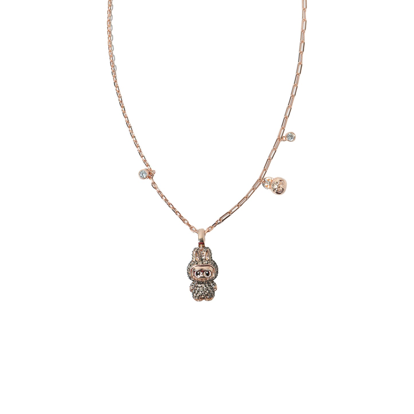 Collana Labubu (variante rosa / nero)