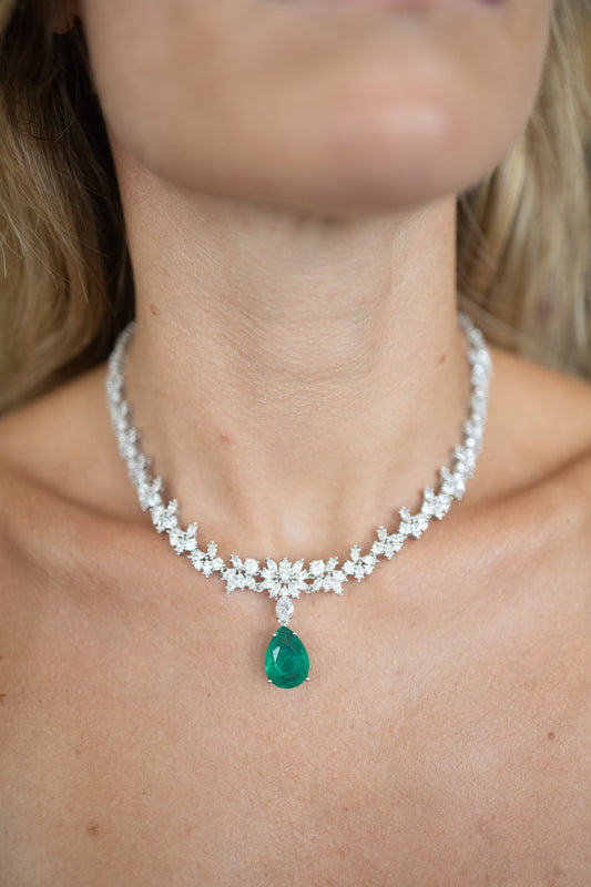 Collana Goccia Verde