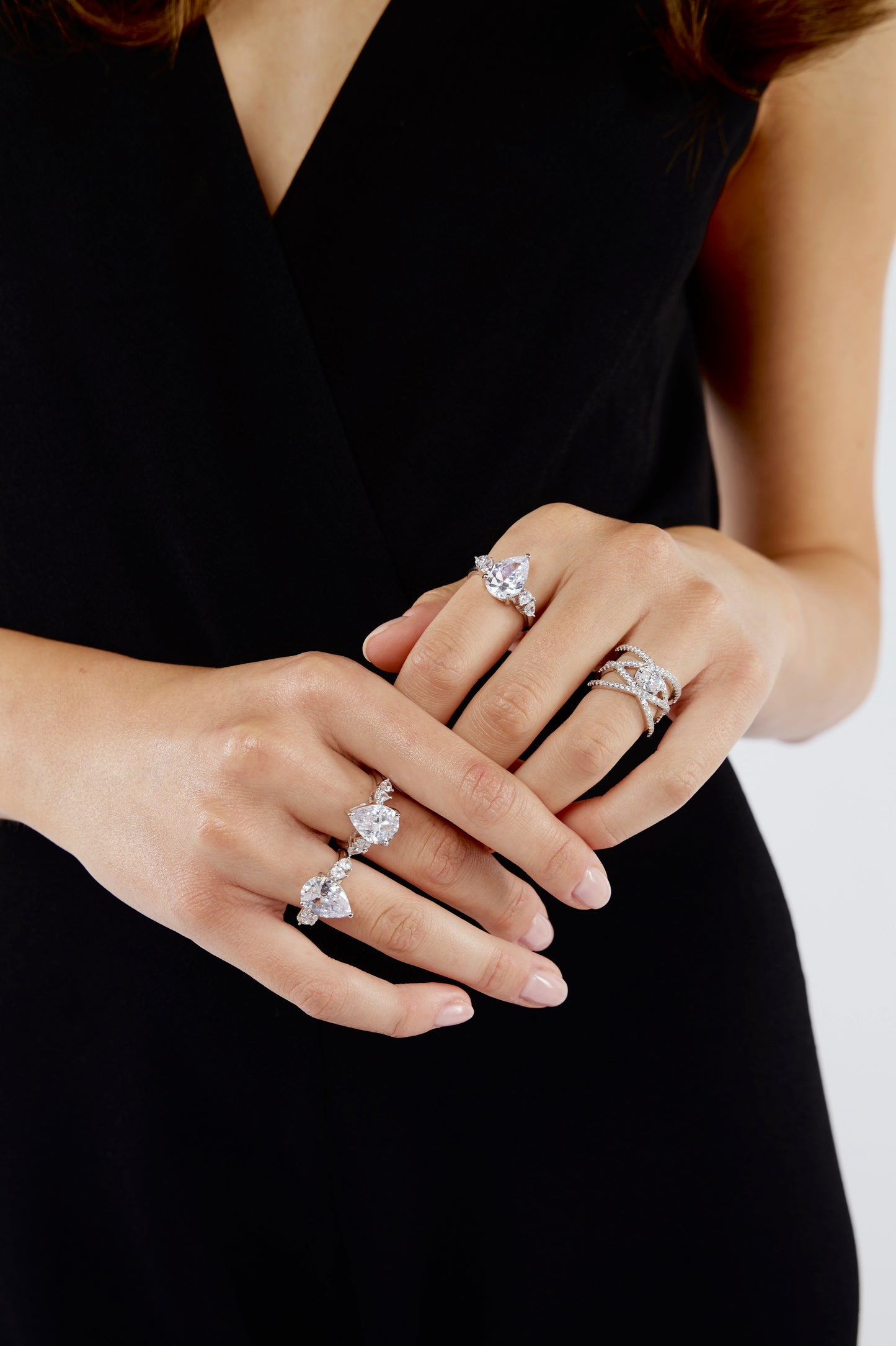 Anello sparkling cross