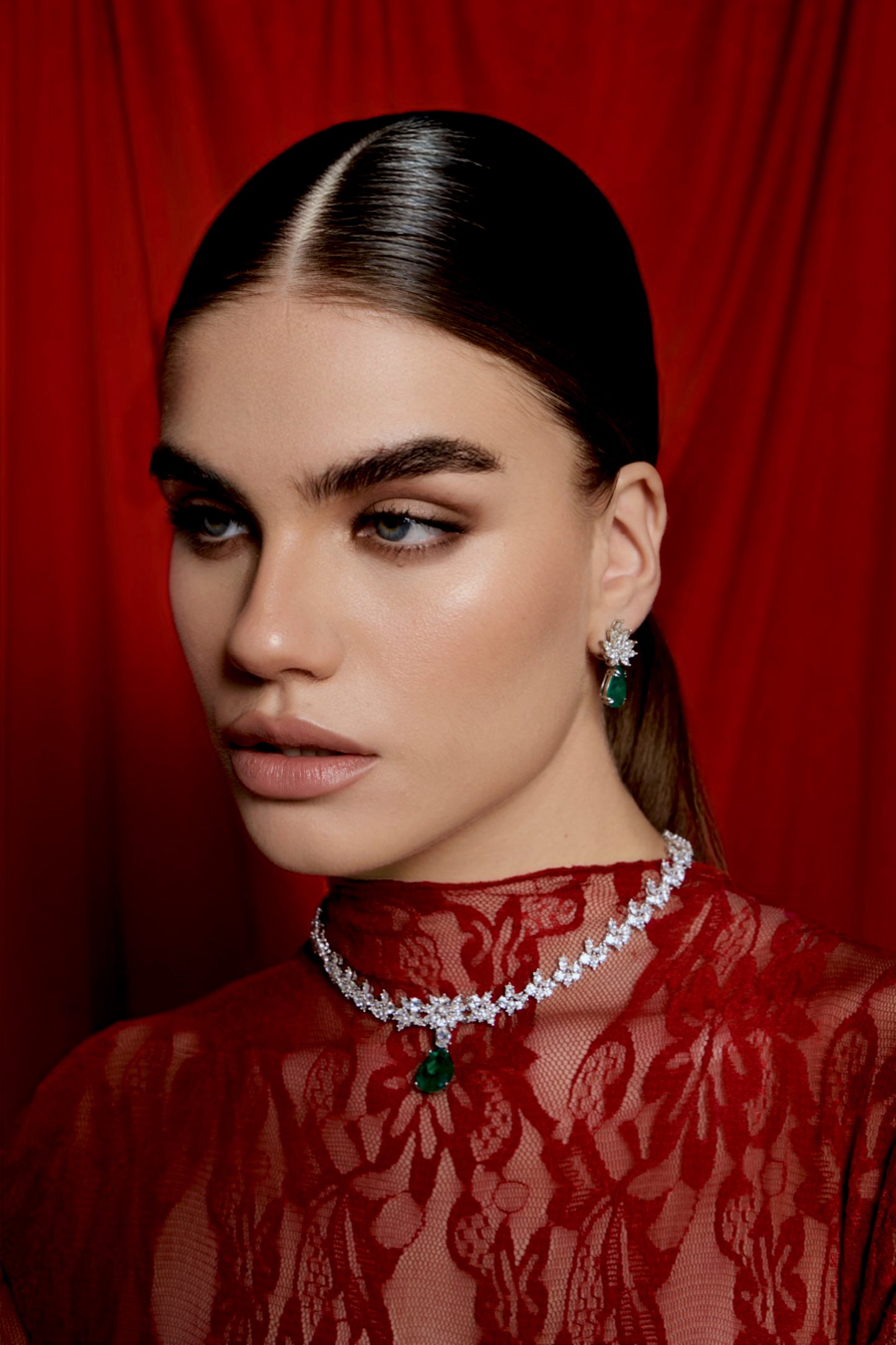 Collana Goccia Verde