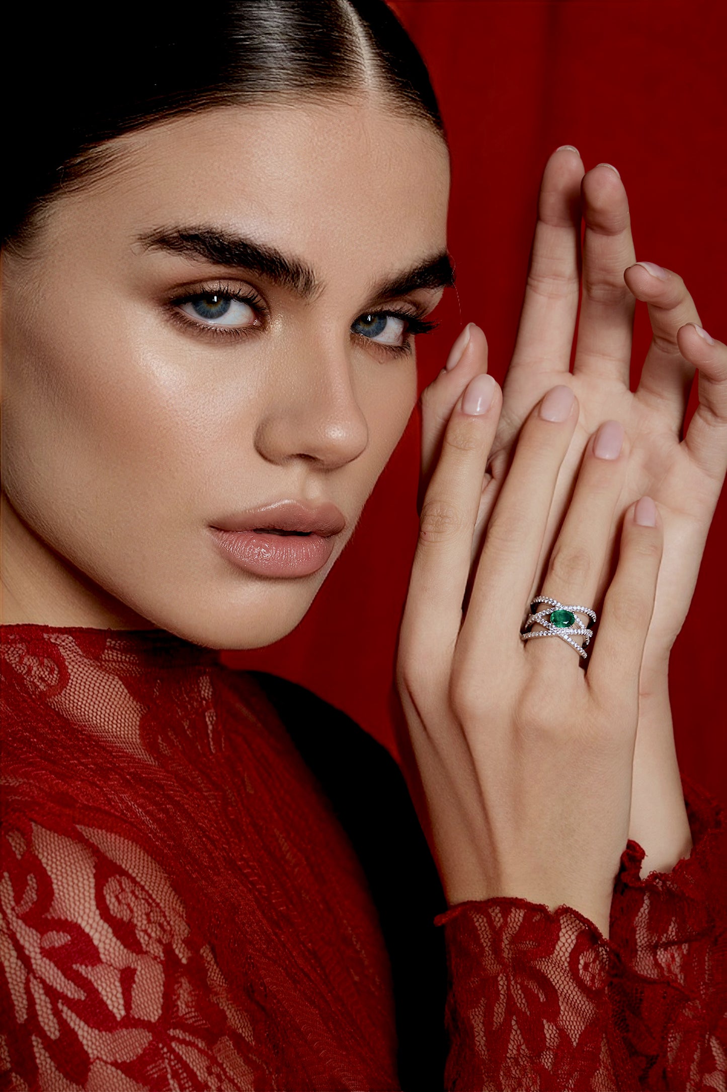 Anello sparkling cross