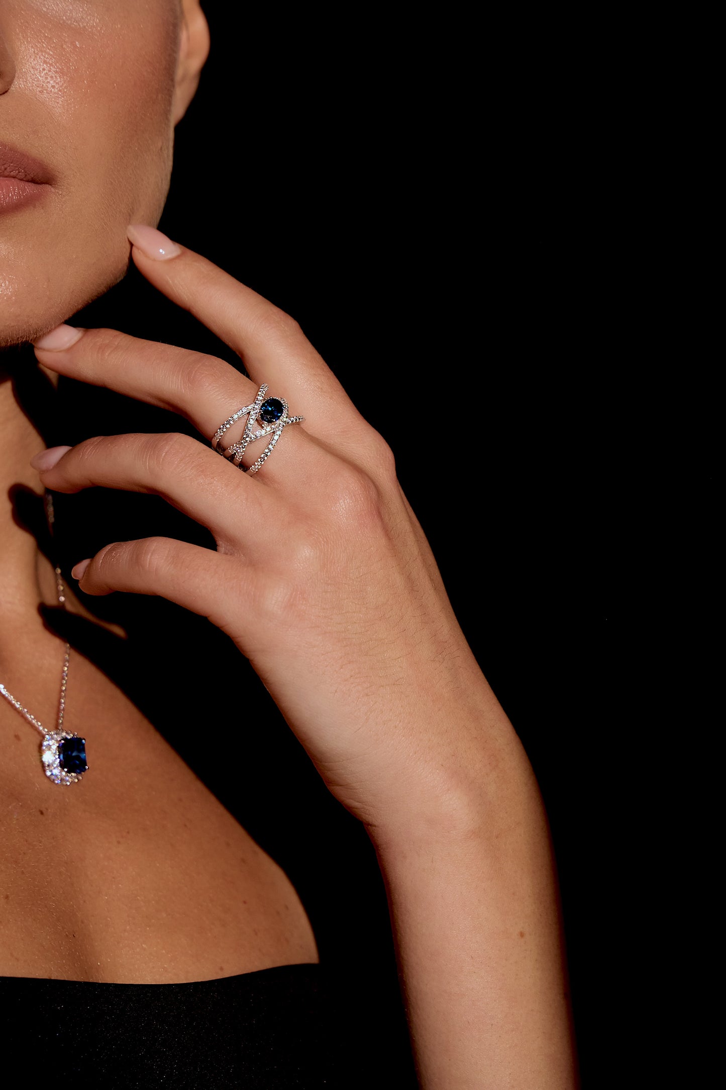 Anello sparkling cross
