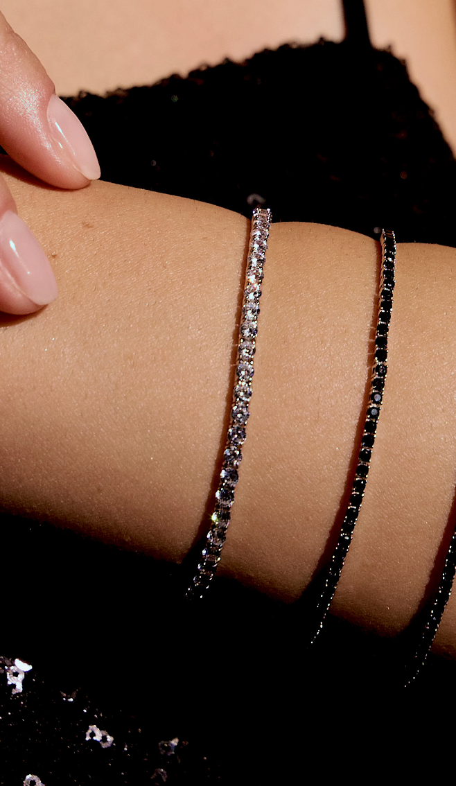Bracciale Tennis sottile Chiusura Gioielleria