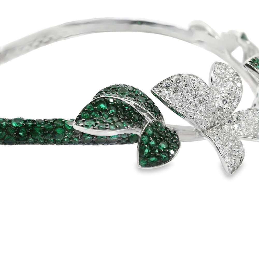 Collana Foglie Sparkling