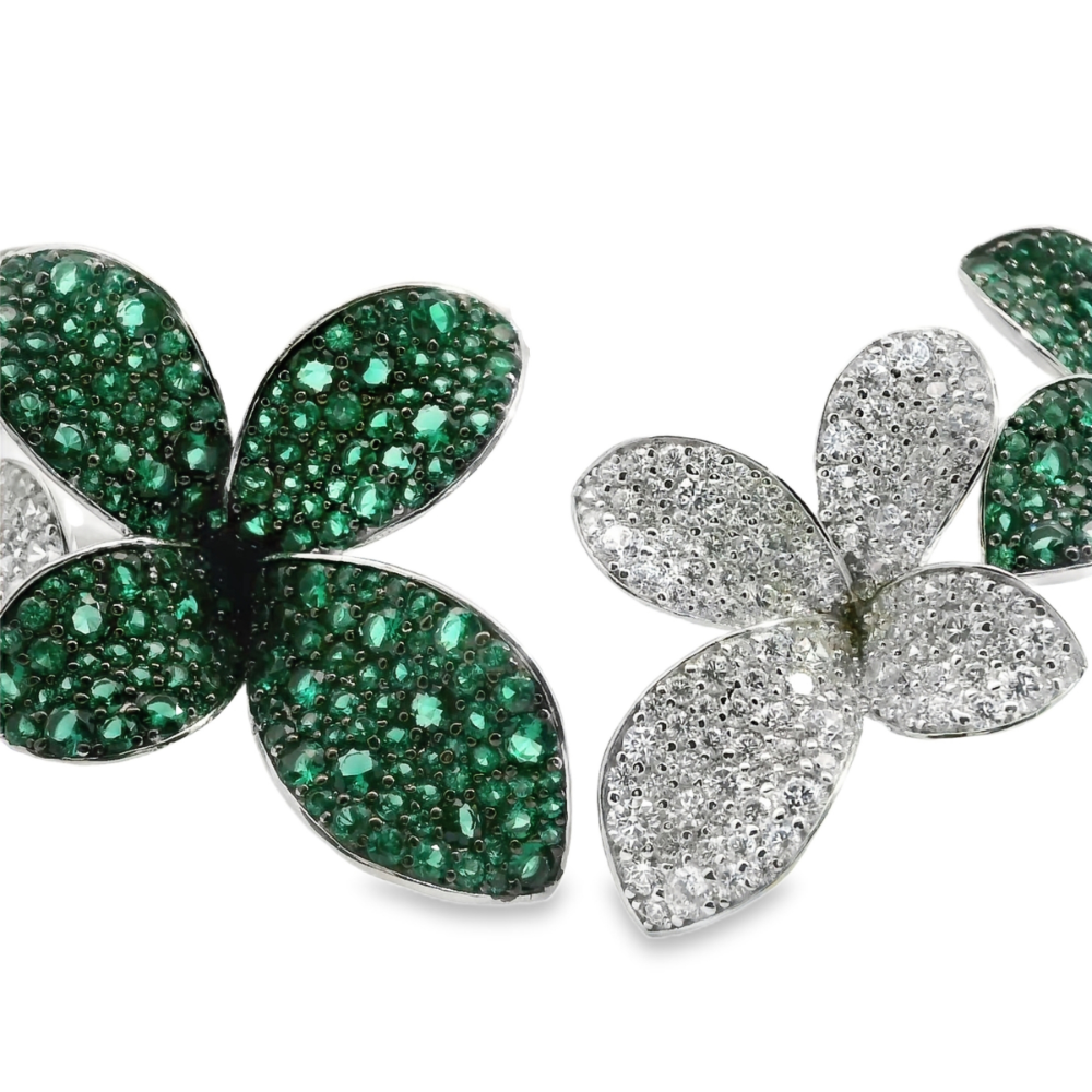 Collana Foglie Sparkling